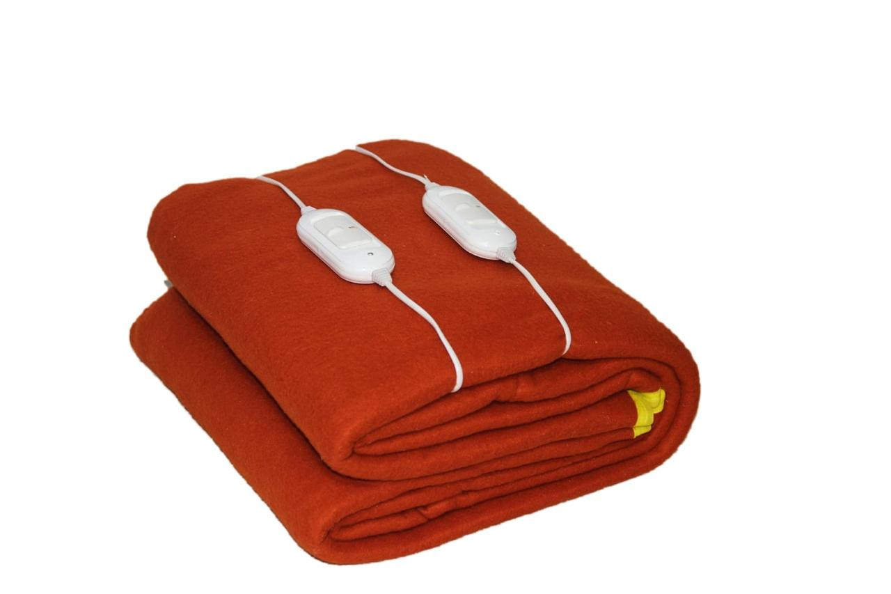 Double Bed Electric Blanket- Zed Certified Heating Bed Warmer with 4 Heat Settings- Size (150cms x 150 cms) , Shock Proof - Multicolours & Multidesigns